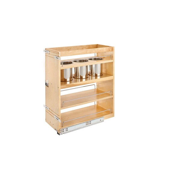 Rev-A-Shelf Maple Veneer, Light Brown, 10.5 in W, 25.25 in H, 21.81 in D, 21.75 in L, Light Brown 449UT-BCSC-10C - main